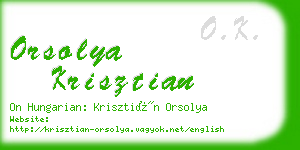 orsolya krisztian business card